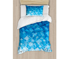 Mosaic Triangle Graphic Duvet Cover Set