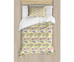 Seagulls and Clouds Sketched Duvet Cover Set