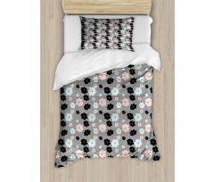 Abstract Peony Blossoms Art Duvet Cover Set