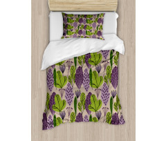 Abstract Leaves Garden Duvet Cover Set