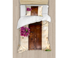 Rusty Wood Door Italian Duvet Cover Set