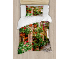 Small Medieval Town Duvet Cover Set