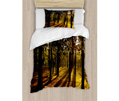 Summertime Forest Tree Duvet Cover Set