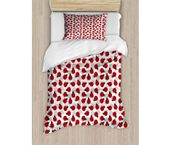 Spring Polka Dotted Insects Duvet Cover Set