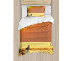 Tropical Animal Sunset Duvet Cover Set