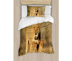 Safari Lions Wilderness Duvet Cover Set
