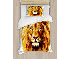 Tropics Safari Lion Art Duvet Cover Set