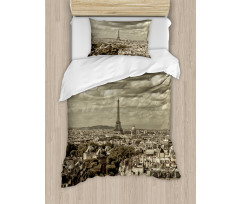 City Skyline of Paris Duvet Cover Set