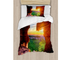 Canyon at Sunset Time Duvet Cover Set