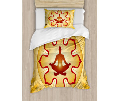 Lotus Balance Striped Duvet Cover Set