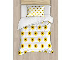 Sunflower Pattern Nature Duvet Cover Set