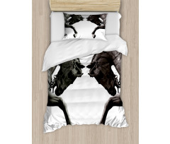 Abstract Horse Duvet Cover Set