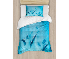 Dolphins Hawaii Ocean Duvet Cover Set