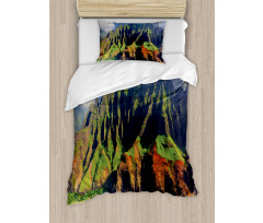 Mountain Ocean Clouds Duvet Cover Set