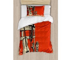 Country Music Wild West Duvet Cover Set