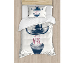 Wild West Cowboy Hat Duvet Cover Set