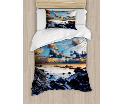 Full Moon Dark Clouds Duvet Cover Set