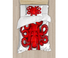 Octopus Animal Marine Duvet Cover Set