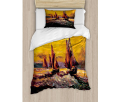 Cruise Ship Sun Duvet Cover Set