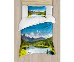 Sky Mountain Landscape Duvet Cover Set