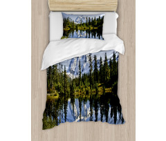 Tree and Snowy Nature Duvet Cover Set