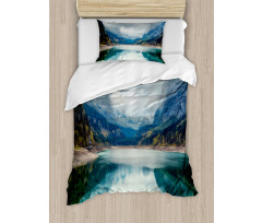 Alpine Lake Sky Forest Duvet Cover Set