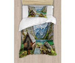 Alpine Mountains View Duvet Cover Set