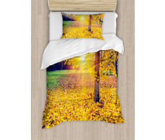 Evening Natural Park Duvet Cover Set