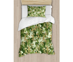 Skull Camouflage Design Duvet Cover Set