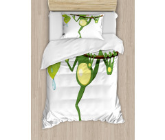 Frog on Branch Jungle Duvet Cover Set