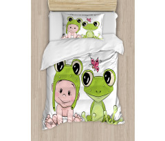 Baby Frog Love Friends Duvet Cover Set