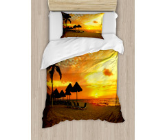 Romantic Sunset Scenery Duvet Cover Set