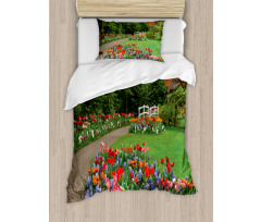 Spring Garden Forest Duvet Cover Set