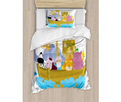 Boat Journey Cartoon Duvet Cover Set