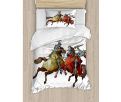 Middle Age Knights Duvet Cover Set