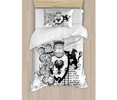 Medieval Knight Duvet Cover Set