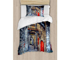 Old Stone House Town Duvet Cover Set