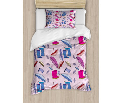 Autumn Boots Accessories Duvet Cover Set