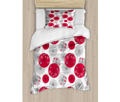 Japanese Art Circular Art Duvet Cover Set