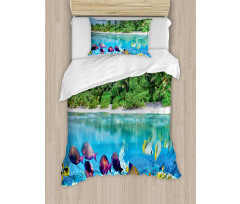 Aquatic World Maldives Duvet Cover Set