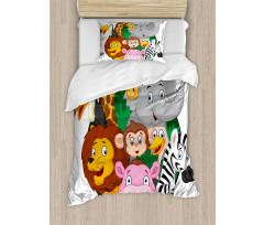 Exotic Safari Animals Duvet Cover Set