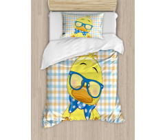 Hipster Boho Cool Duck Duvet Cover Set