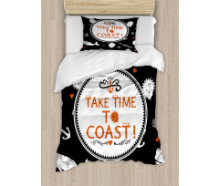 Nautical Take Time to Coast Duvet Cover Set