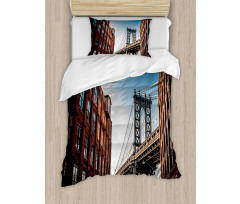 Manhattan Bridge USA Duvet Cover Set