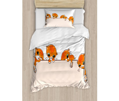 Banner with Little Kitties Duvet Cover Set