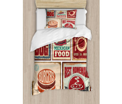 Retro Mexican Tin Sign Duvet Cover Set