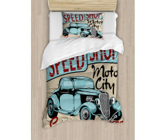 Retro Antique Sports Duvet Cover Set