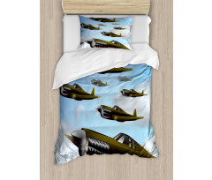 Aircrafts up in Air Duvet Cover Set