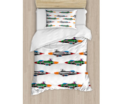 Jets Aviation Design Duvet Cover Set