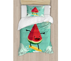 Watermelon on the Waves Duvet Cover Set